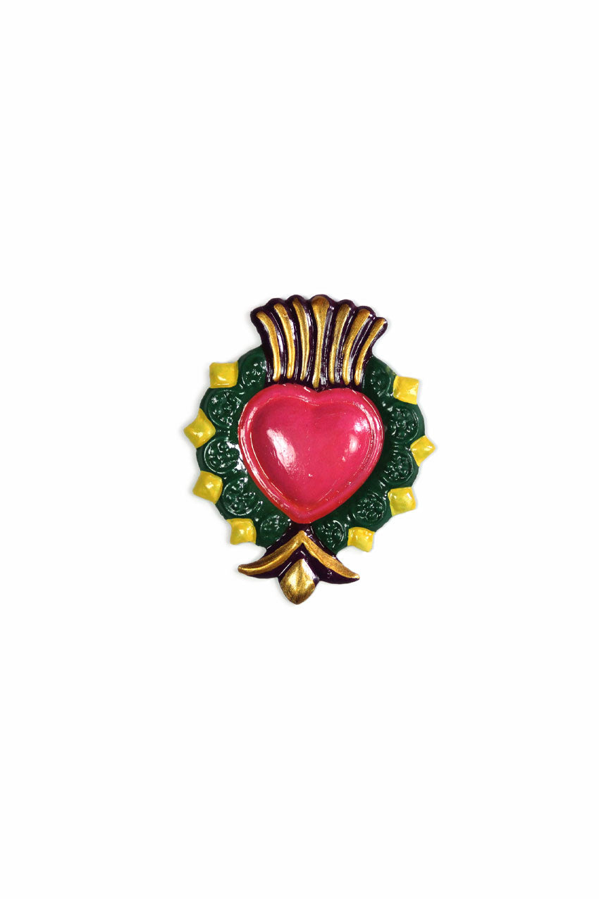 Imán corazón con puntas #21