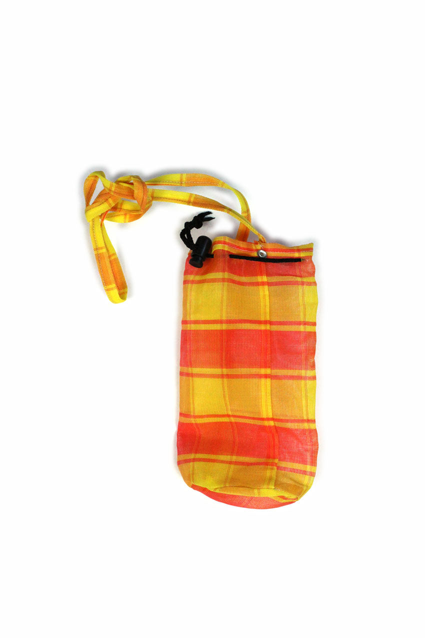 Bolsa portabotella amarilla