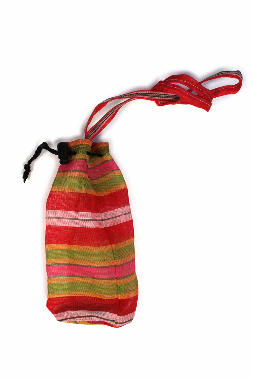 Bolsa portabotella rojo