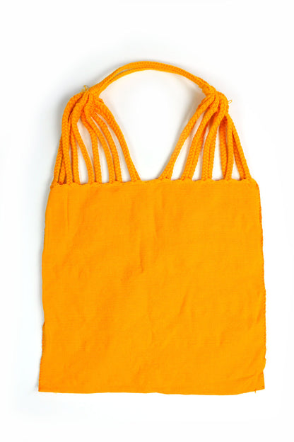 Bolso amarillo bordado