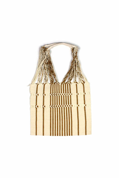 Gestreifte Tasche Webstuhl XS #SAR4