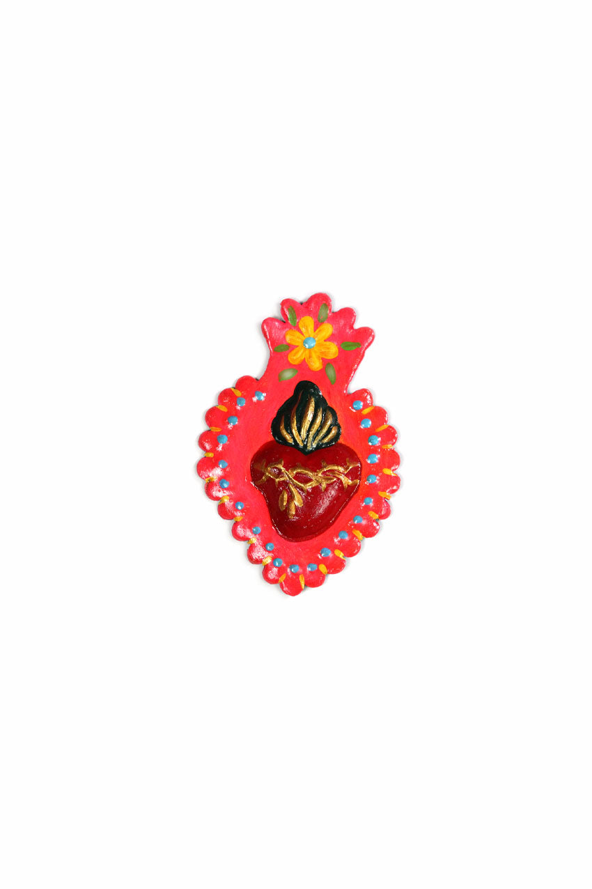 Imán corazón círculos #16