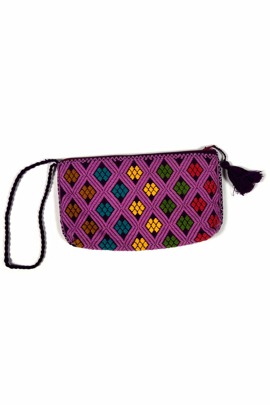 Neceser geométrico violeta
