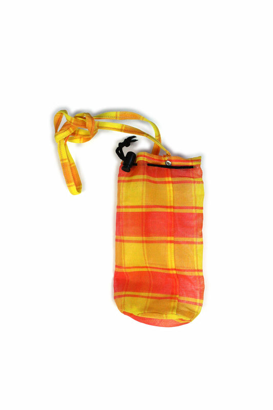 Bolsa portabotella amarilla