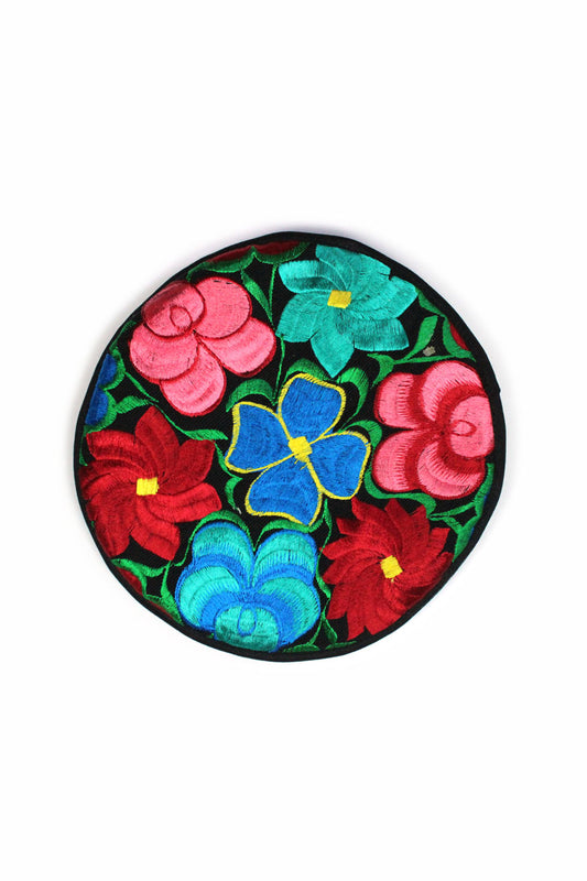 Tortillero negro floral