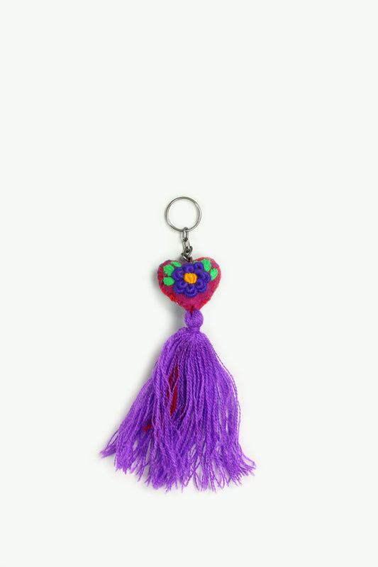 Llavero violeta pequeño