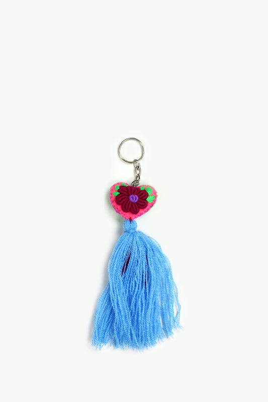 Llavero azul pequeño
