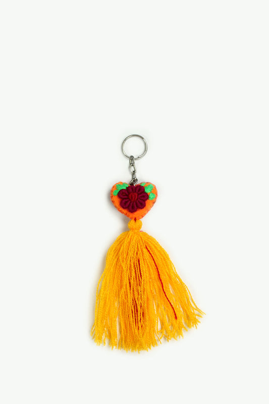 Llavero pequeño de color naranja