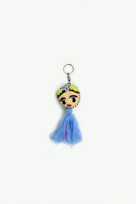 Llavero Frida azul